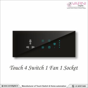 Grid Smart Touch 4 Switch 1 Fan 1 Socket